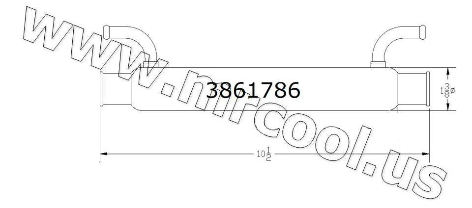 3861786 VOLVO PENTA 3861786 POWER STEERING COOLER REPLACEMENT