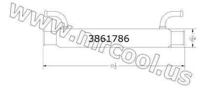 3861786 VOLVO PENTA 3861786 POWER STEERING COOLER REPLACEMENT