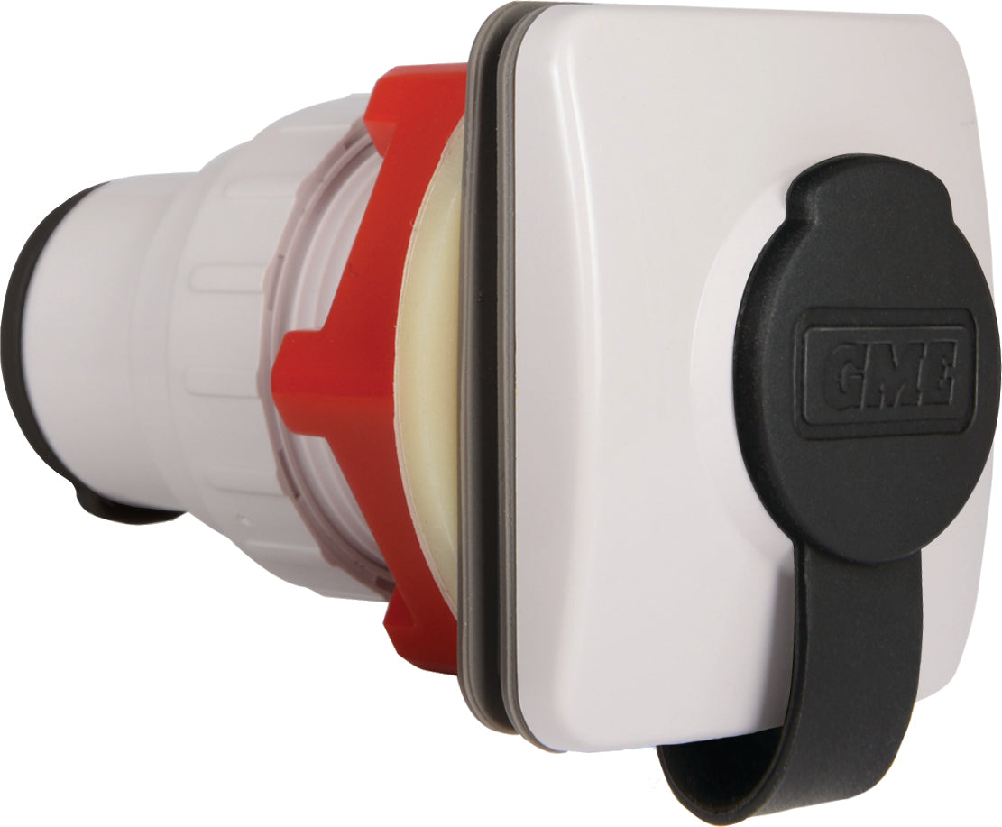 MK013W 8 Pin Flush Mount Microphone Socket - White | Genuine GME Electronics