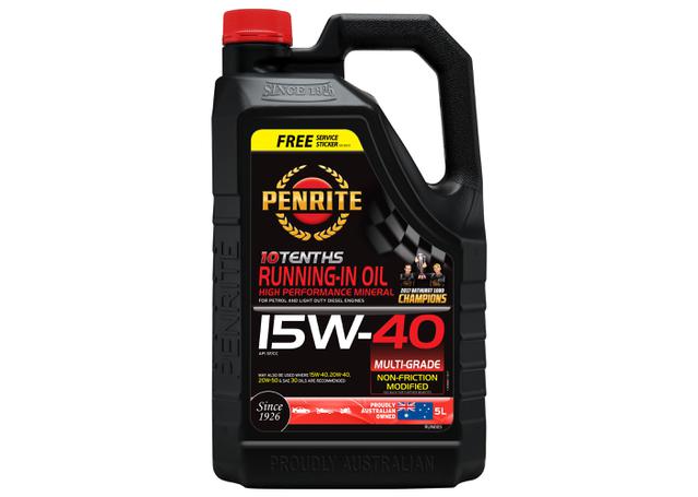 RUN005 Penrite 10 Tenths 15W40 Running-In Oil 5L | Genuine Penrite Lubricants