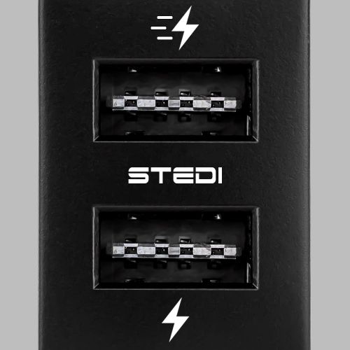 PSHSWCH-MUXDMAXBT50-DUALUSB Push Switch To Suit D-Max/BT-50 |Dual USB | Genuine STEDI Product