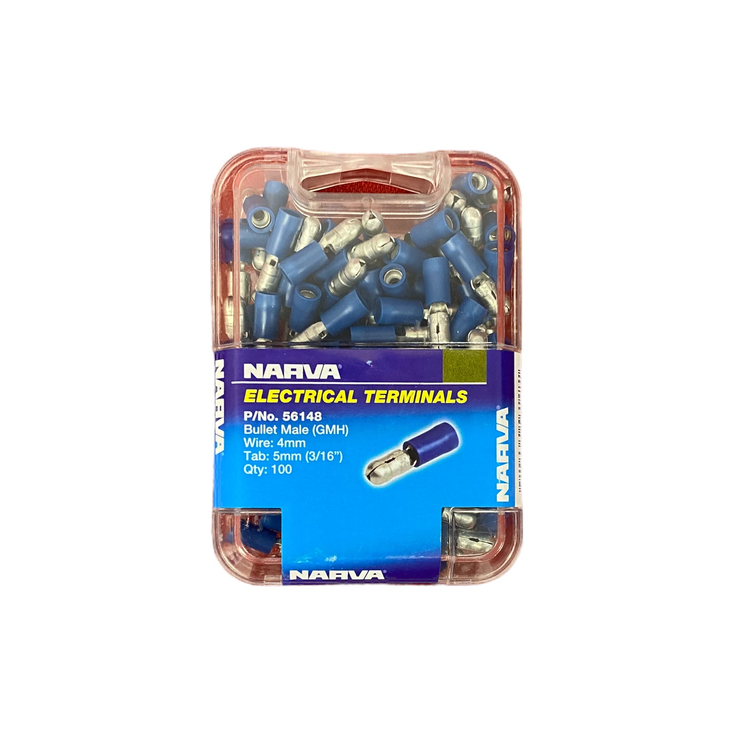 56148 Narva Male Bullet Terminal Blue (100pk) | Genuine Narva Electrical