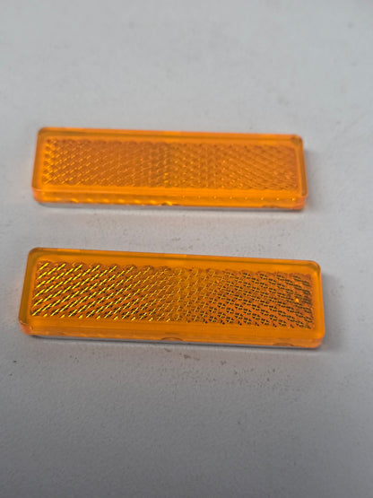 2452S Dunbier Reflector Amber    Self Adhesive (Clam Shell) Mackay E5013-2