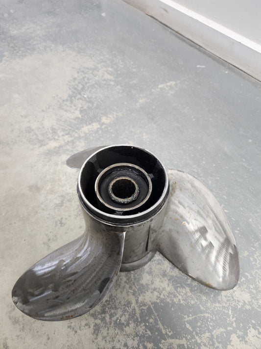 0389948 OMC Propeller 13 3/8 x 17 Stainless Steel | Genuine Used Part