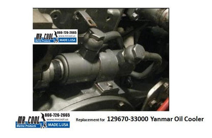 129670-33000 Aftermarket Yanmar 4JH3E Oil Cooler | Sawley's Select Marine Parts