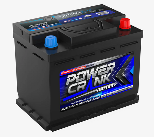 DIN55HSMF Power Crank 625 CCA Battery | European Series