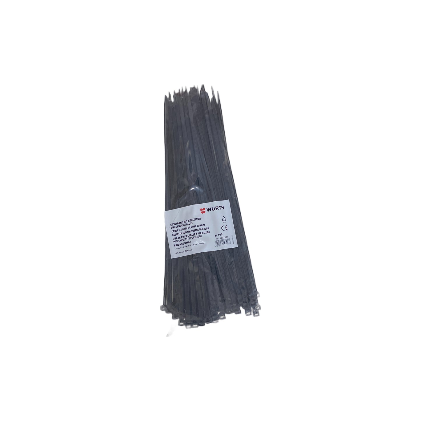 0502151 4.8mm x 280mm Cable tie (PK 100)