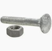 H3810G Mackay 8938 Dunbier M10 x 60 Galvanised Coach Bolt & Nut | Marine Trailer Part