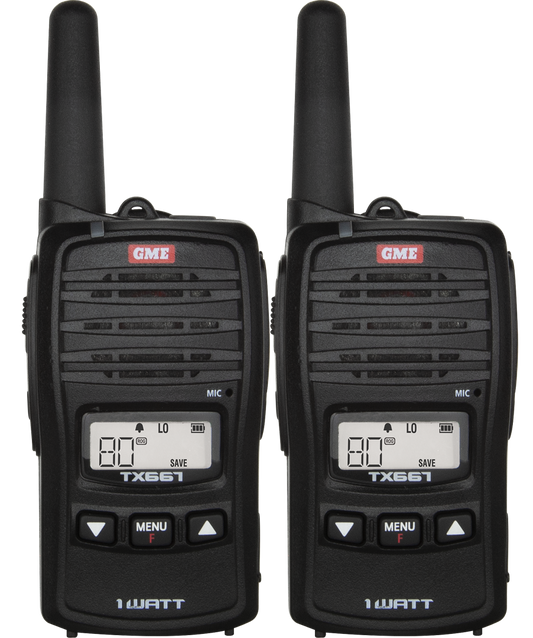TX667TP 1 Watt UHF CB Handheld Radio - Twin Pack