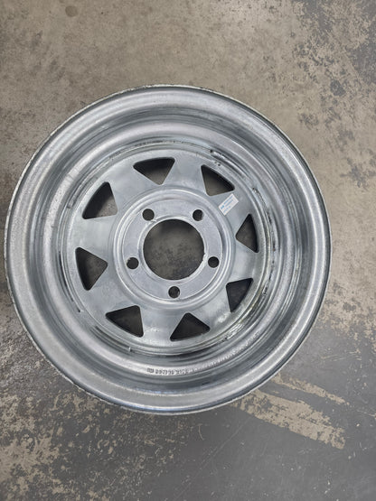 1492 Dunbier 13" Galvanized Spoke Rim Only (Ford) - RIM ONLY - NO TYRE Mackay A1810G