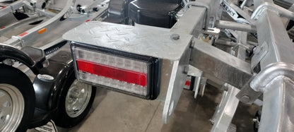 2491G-B Lamp and Tie Down Bracket Galvanised, Bolt-on (Suits Left Hand)