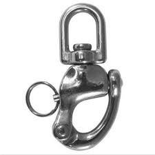 SS2482-01 S/S 90mm Snap Shackle Swivel | Marine Deck Hardware
