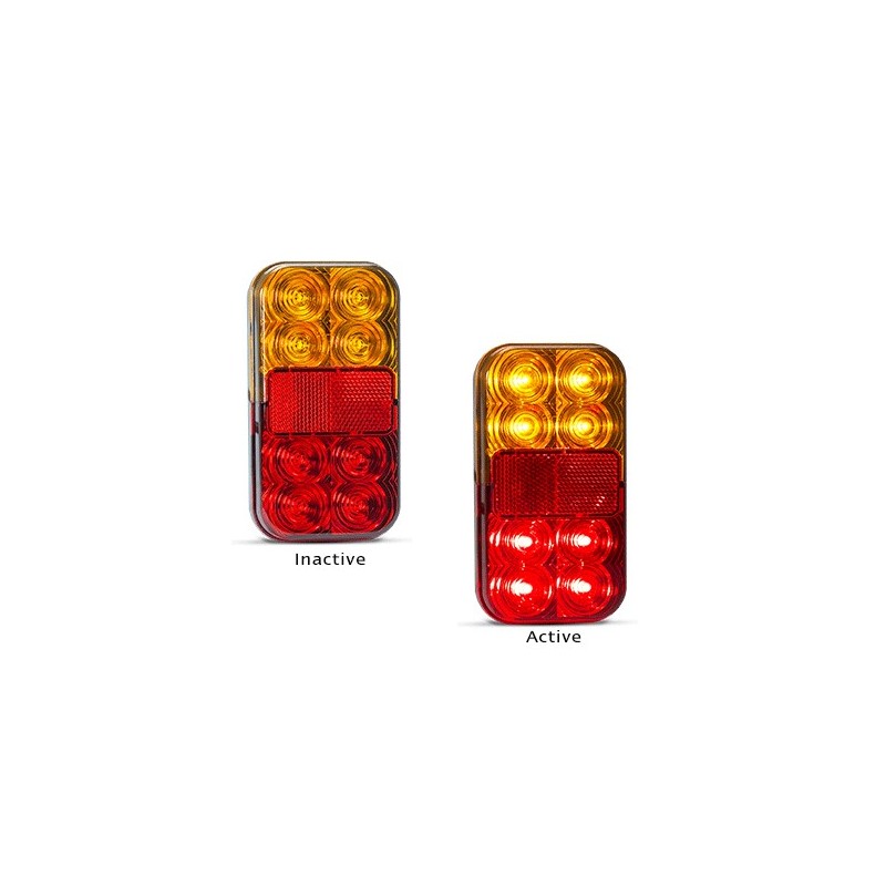 149BARLP2 LED Stop Tail Ind No Plate TW | Marine Trailer Part