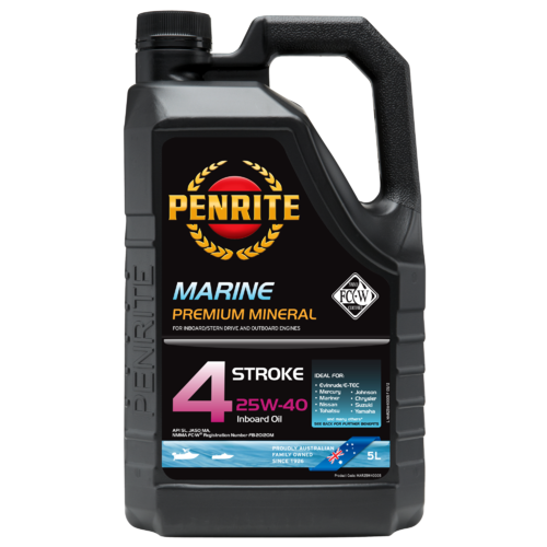 MAR25W40005 Penrite Marine Four Stroke 25W40 5L