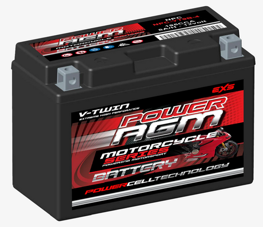 NPC-YT9B-4 Power Crank 195 CCA 8 AH Battery | Power AGM Series