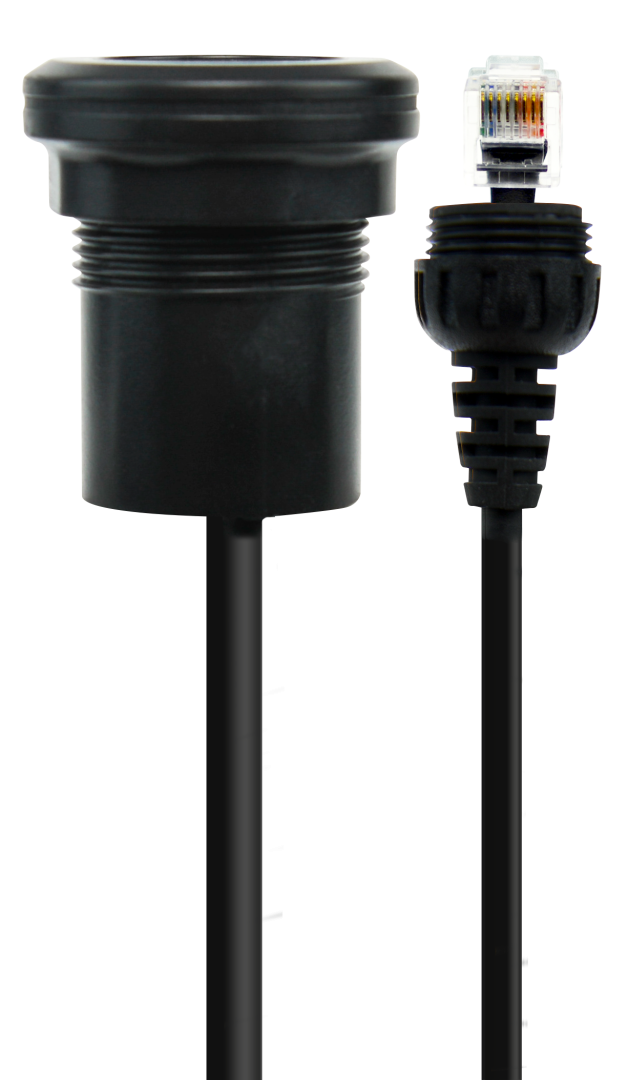 LE119 IP67 Microphone Extension Lead (2m) with Panel Mount - Suit XRS-390C | Genuine GME Electronics