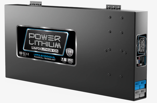 LFP12.8V200AH-SL Power Crank 200 AH Battery | 12V Lithium Slimline Deep Cycle