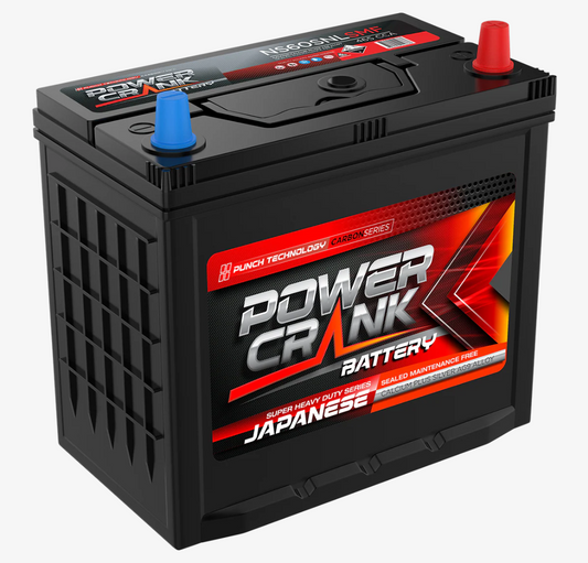 NS60SNLSMF Power Crank 465 CCA Battery | Mower, Japanese & Automotive Series