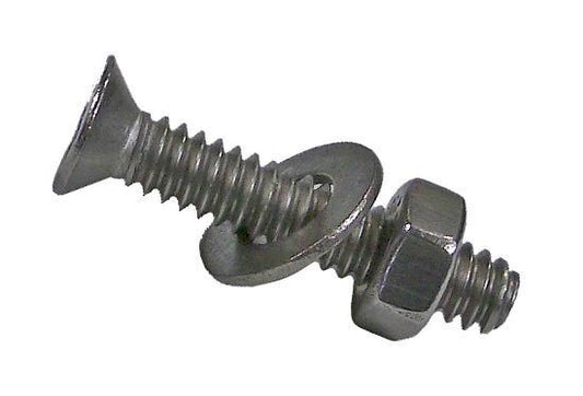 910067 S/S CSK MTS-Nut-Washer 3/16 x 1 1/2" (4Pcs)