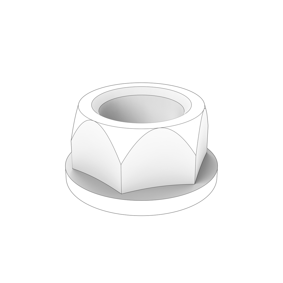 947855 Flange Lock Nut | Genuine Volvo Penta Part - photo 2 of 2