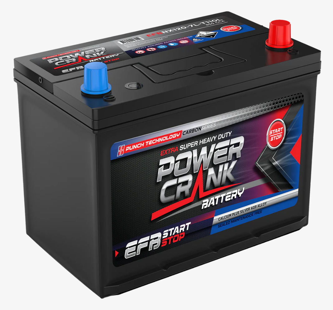 EFBNX120-7L-T110L Power Crank 850 CCA Battery | EFB Stop/Start Series