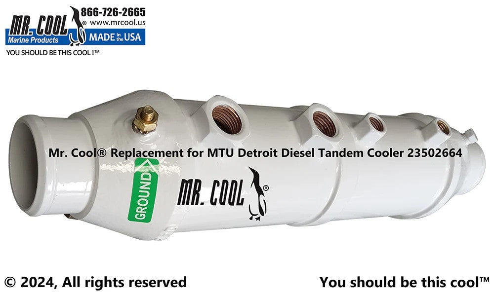 23502664 Aftermarket MTU Detroit Diesel Cooler | Sawley's Select Marine Parts