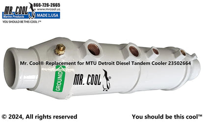 23502664 Aftermarket MTU Detroit Diesel Cooler | Sawley's Select Marine Parts