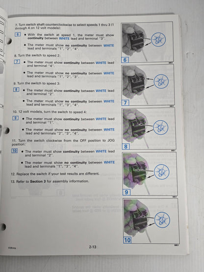 1994 Johnson EO Electric Outboards Service Manual | Genuine Used Manual