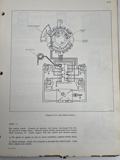 1973 Evinrude Starflite 115HP Service Manual | Genuine Used Manual