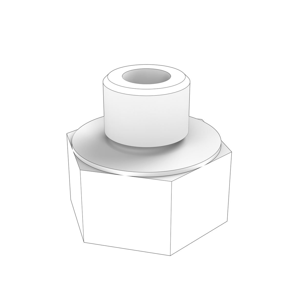60115872 Reduction Nipple | Genuine Volvo Penta Part