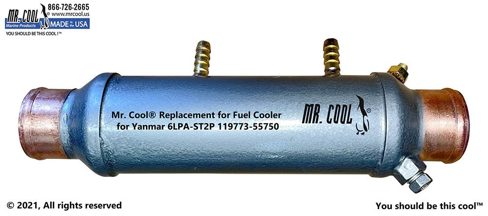 119773-55750 Yanmar 4LHA, 6LP(A) Fuel Cooler 119773-55750 Replacement 119773-55750 / 55800