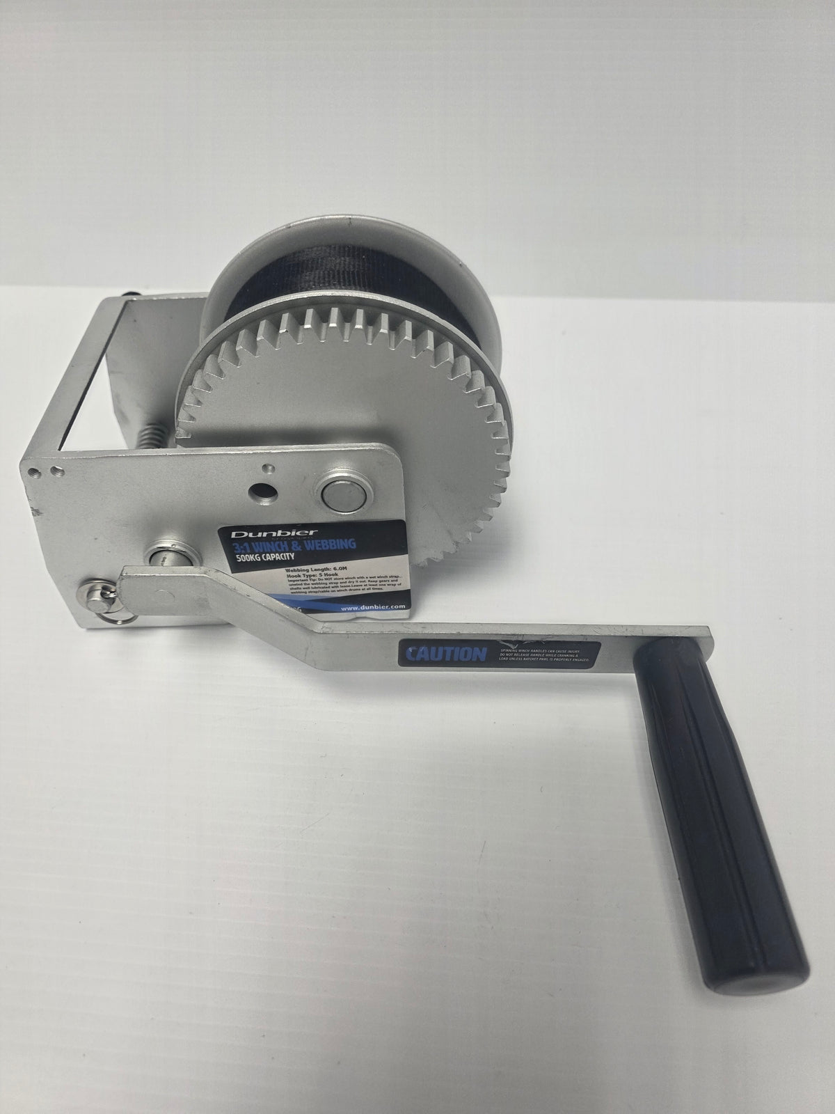 1160G Dunbier 3:1 Winch with Webbing Strap (Dacromet Finish) | Marine Trailer Part - photo 3 of 5
