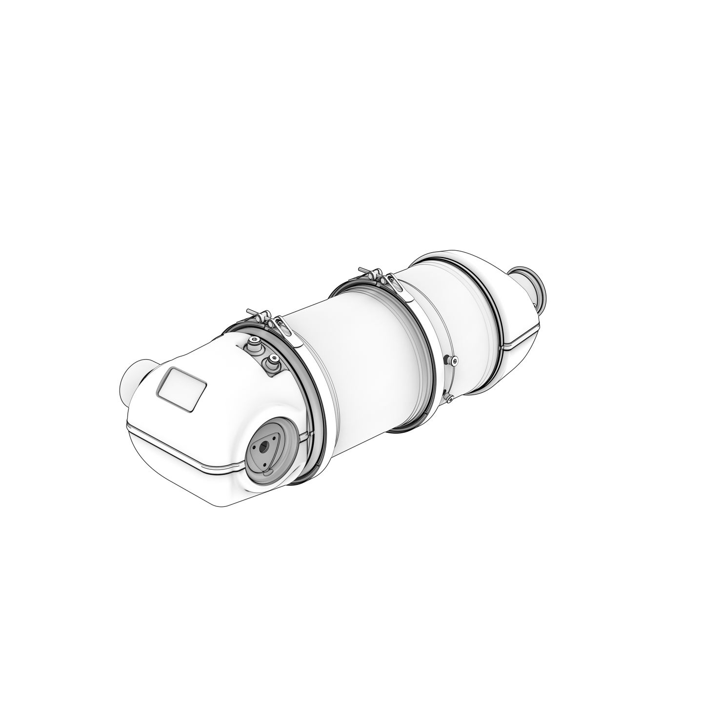 24465826, Muffler - Genuine Volvo Penta