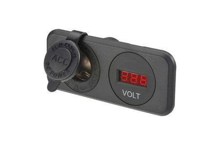 81145BL Narva Accessory Socket with Volt Meter | Genuine Narva Electrical