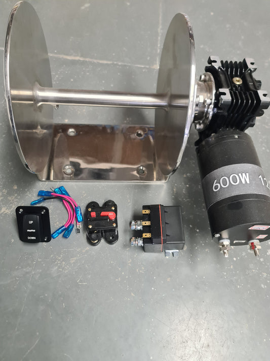 AW600 Budget Anchor Winch - 600W Motor - for 4.5m to 5.8m Boats | Anchor Winch