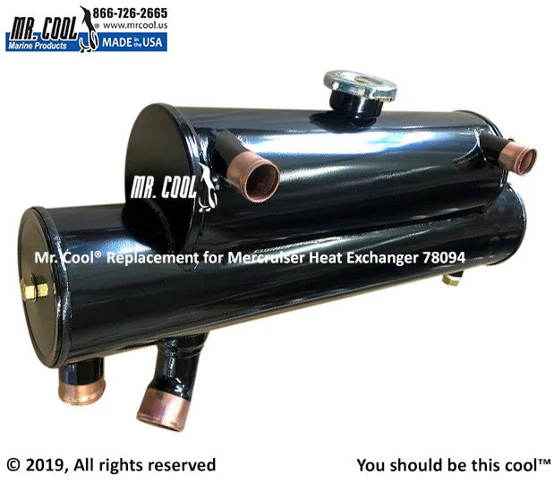 78094 Aftermarket Mercruiser Rear-Mount Heat Exchanger | Sawley's Select Marine Parts