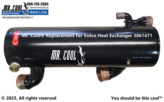 3861471 Aftermarket Volvo Penta Small Block Heat Exchanger | Sawley's Select Marine Parts