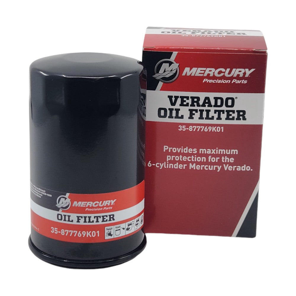 35-877769K01 Mercury MerCruiser Verado Oil Filter | Genuine Quicksilver OEM Part