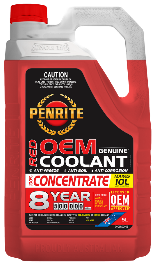 COOLRED005 Red Coolant Concentrate 5L