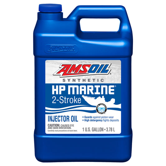 AMSOIL HP Marine® Synthetic 2-Stroke Oil - CARTON OF 4 X One Gallon bottles (3.78 Litres) XD100 Equivalent