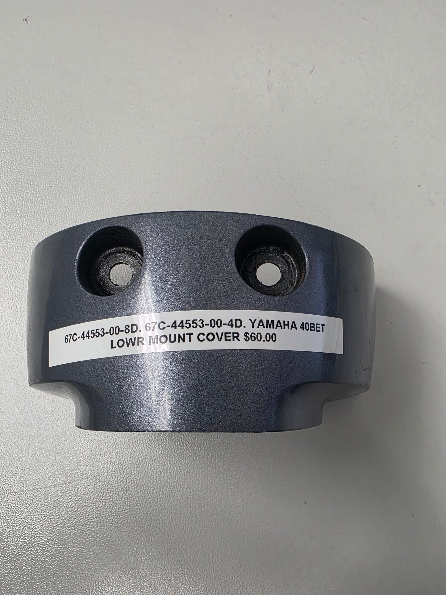 67C-44553-00-8D 67C-44553-00-4D Yamaha 40BET Lower Mount Cover | Genuine Used Part
