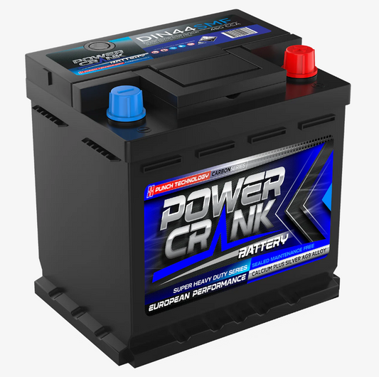 DIN44SMF Power Crank 480 CCA Battery | European Series