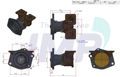 JMP CT3306 CATERPILLAR 3304, 3306, D330 Seawater Pump Replacement JMP CT3306