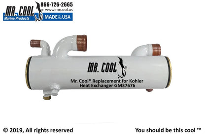 GM37676 Aftermarket Kohler 7EFOZD/8.5EFOZD/9EFOZD Heat Exchanger | Sawley's Select Marine Parts