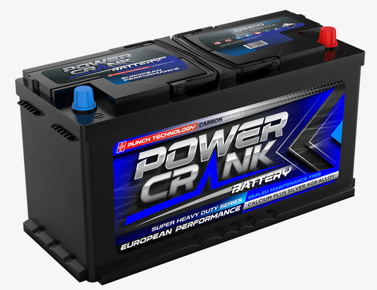 DIN110SMF Power Crank 1050 CCA Battery | European Series