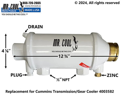 4003582CN Cummins QSM11 Oil Cooler 4003582CN with ZF Transmission Replacement