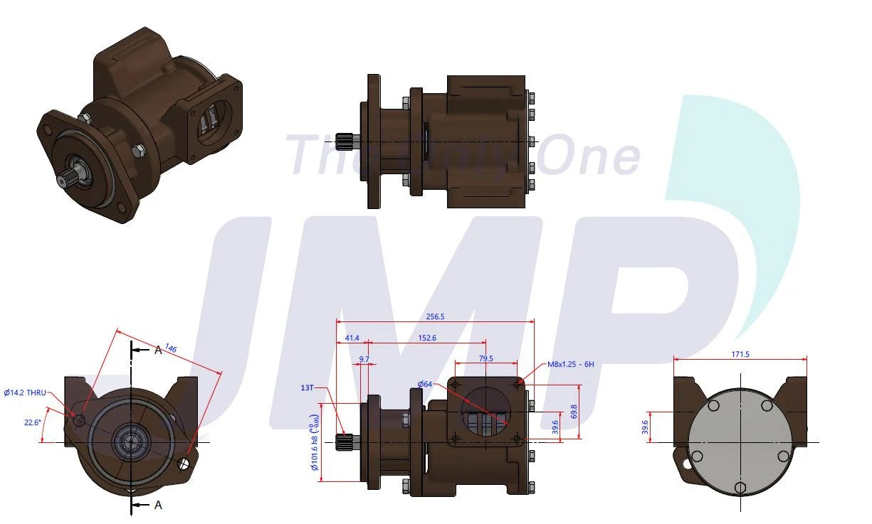 JPR-C1100 Cummins QSM11 Sherwood G2903X Seawater Pump Replacement JPR-C1100