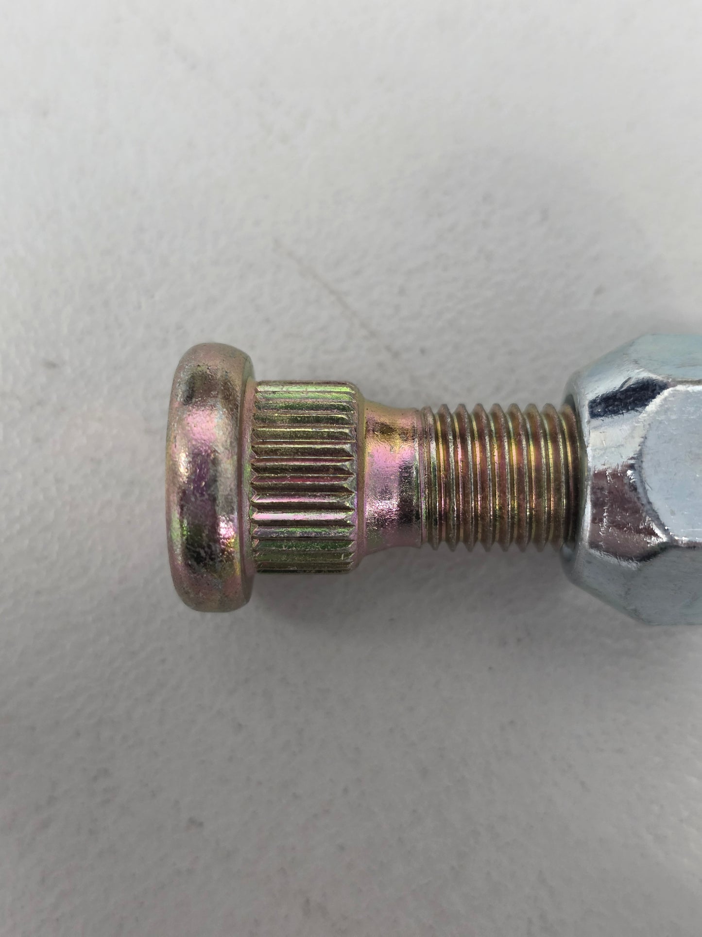 1663C Dunbier Wheel stud & nut  7/16" (HT) (Pack of 5) (Clam Shell)