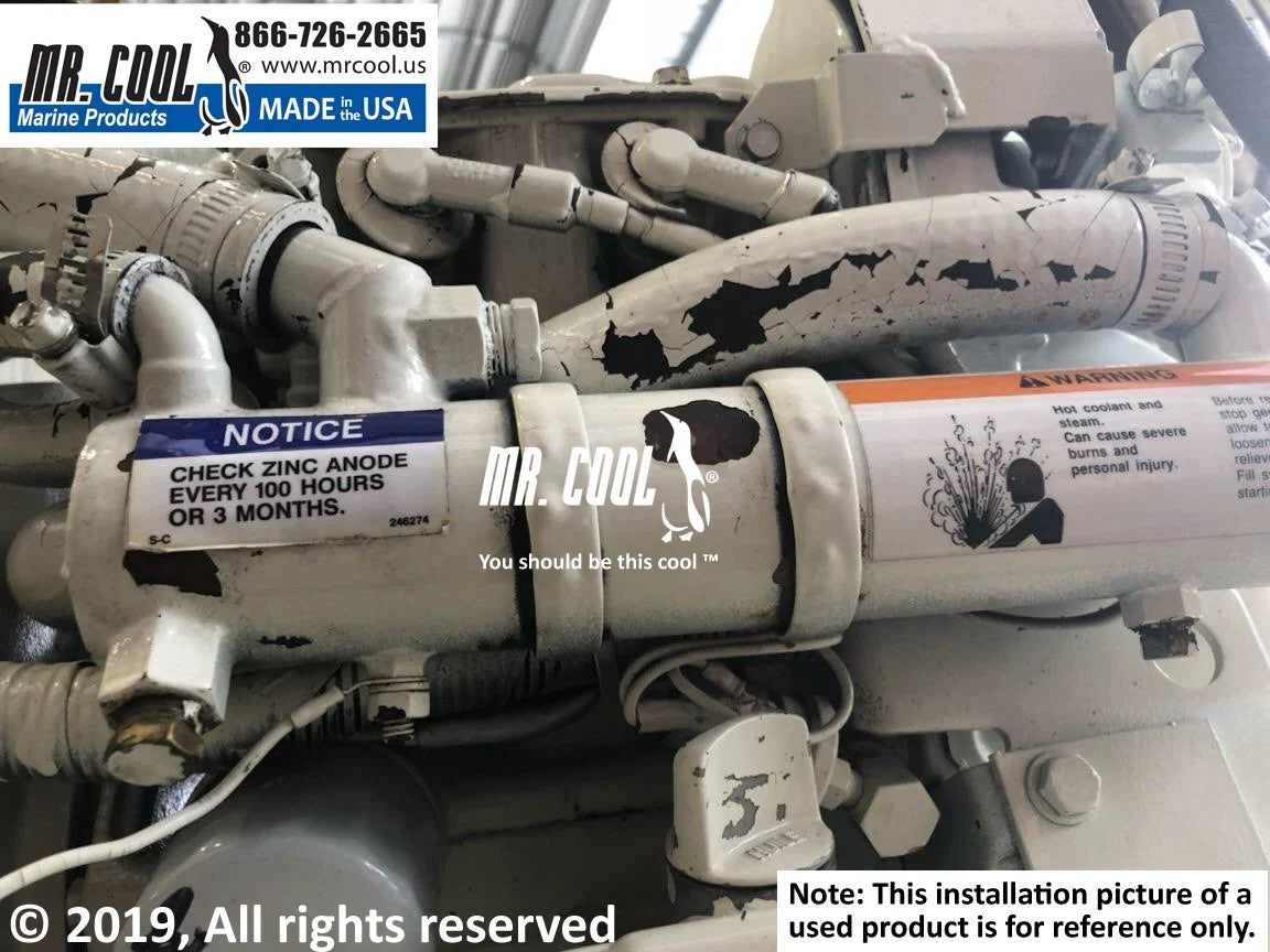 246491 Aftermarket Kohler Heat Exchanger 4EFZ, 4ESZ, 5EFZ, 6.5ESZ | Sawley's Select Marine Parts
