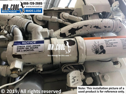 246491 Aftermarket Kohler Heat Exchanger 4EFZ, 4ESZ, 5EFZ, 6.5ESZ | Sawley's Select Marine Parts